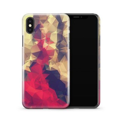 Skal till Apple iPhone X - Polygon - Lila