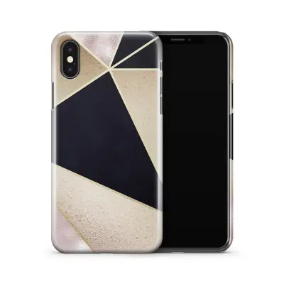 Skal till Apple iPhone X - Ränder - Brun