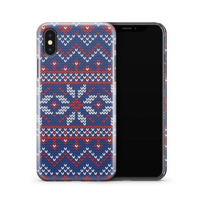 Skal till Apple iPhone X - Ränder - Guld/Lila