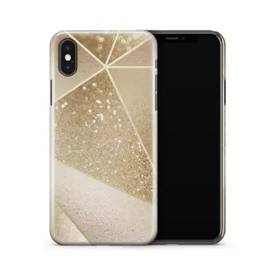 Skal till Apple iPhone X - Ränder - Mint/Rosa