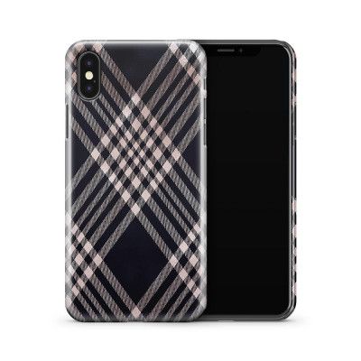 Skal till Apple iPhone X - Ränder - Röd/Rosa