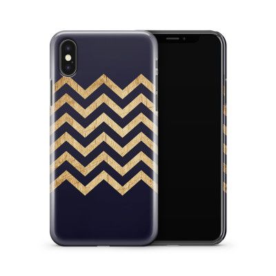 Skal till Apple iPhone X - Ränder - Wood