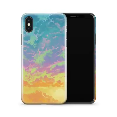 Skal till Apple iPhone X - Rough black marble