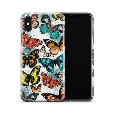 Skal till Apple iPhone X - Rutig diagonal - Beige