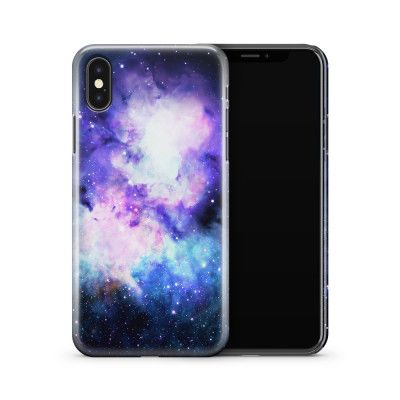 Skal till Apple iPhone X - Rymden - Lila/Blå