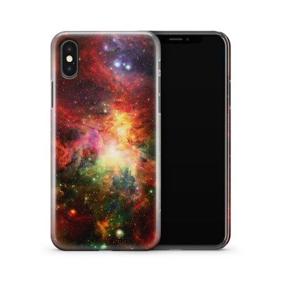 Skal till Apple iPhone X - Rymden - Röd/Grön