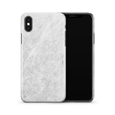 Skal till Apple iPhone X - Shiny white marble