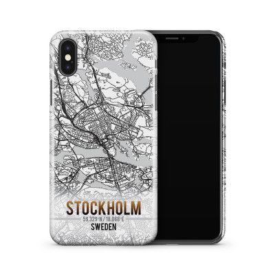 Skal till Apple iPhone X - Stockholm Karta