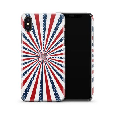 Skal till Apple iPhone X - USA Stripes