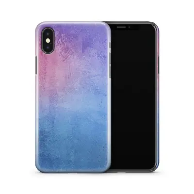 Skal till Apple iPhone X - Vattenfärg - Svart/Rosa