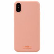 Holdit Silicone Skal iPhone X/xs - Rosa Peach