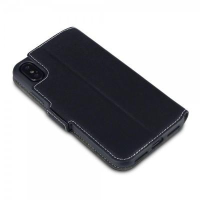 Slimmat Plånboksfodral till iPhone XS / X - Svart