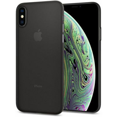 Spigen Air Skin (iPhone Xs) - Svart