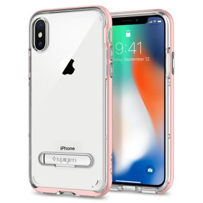 SPIGEN Crystal Hybrid Skal till Apple iPhone XS / X - Rose Gold