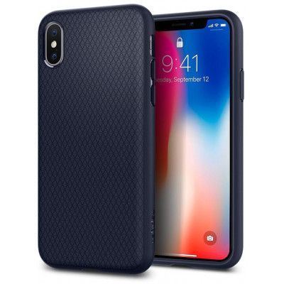 Spigen Liquid Air Armor (iPhone X) - Blå