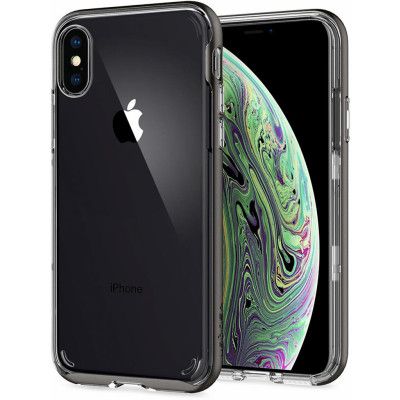 Spigen Neo Hybrid Crystal (iPhone Xs) - Gun Metal