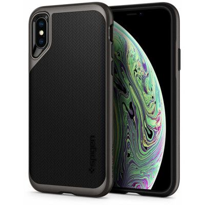 Spigen Neo Hybrid (iPhone Xs) - Gun metal