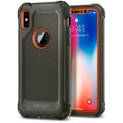 Spigen Pro Guard (iPhone X) - Grön