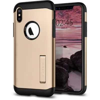 Spigen Slim Armor (iPhone Xs) - Guld