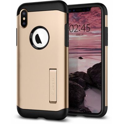 Spigen Slim Armor (iPhone Xs) - Röd