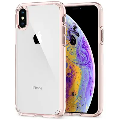 Spigen Ultra Hybrid (iPhone Xs) - Rosa