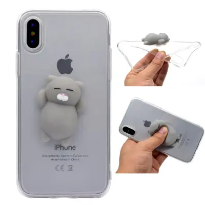 Squishy 3D Sleepy Cat Case (iPhone X/Xs)