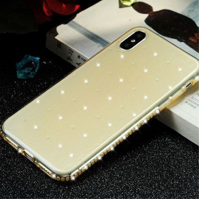 Sulada Rhinestone TPU (iPhone X/Xs) - Rosa