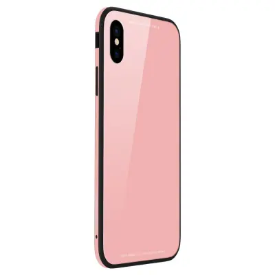 Sulada Tempered Glass Cover (iPhone X) - Röd