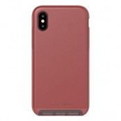 Tech21 Evo Luxe iPhone Xs Faux Leather Chesnut