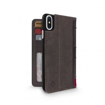 Twelve South BookBook för iPhone XS / X - Brun