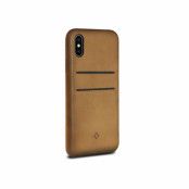 Twelve South Relaxed Leather fodral med fickor för iPhone Xs / X - Svart