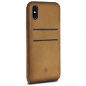 Twelve South Relaxed Leather With Pockets (iPhone X/Xs) - Brun