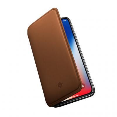 Twelve South SurfacePadi läder för iPhone X/XS - Brun