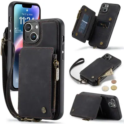 CaseMe Back Case Wallet (iPhone 14 Plus) - Brun