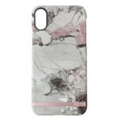 Uunique Print Design iPhone X Grey/Pink Marble