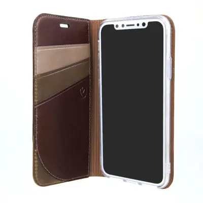 Valenta Booklet Supreme (iPhone X/Xs) - Brun