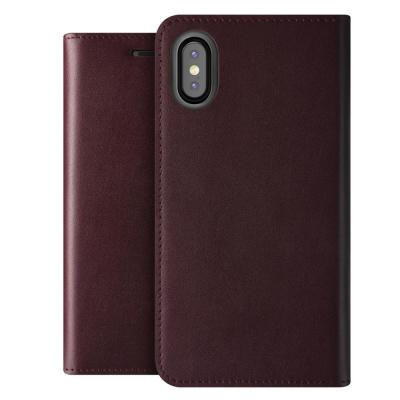 Verus Äkta läder Plånboksfodral till Apple iPhone X - Wine