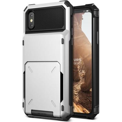 Verus Damda Folder Card Slot Skal till Apple iPhone X - Vit