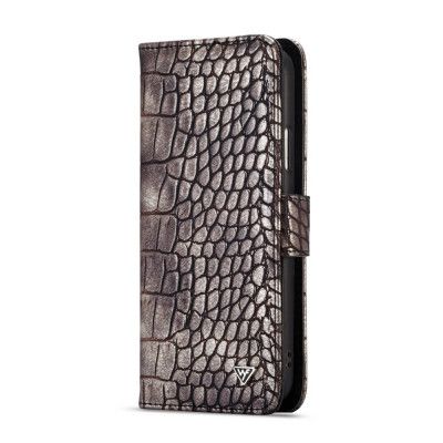 WHATIF Croco Plånboksfodral Apple iPhone XS / X - Brun