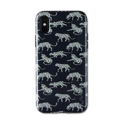 Wilma Midnight Shine Leopard Skal till iPhone X/Xs