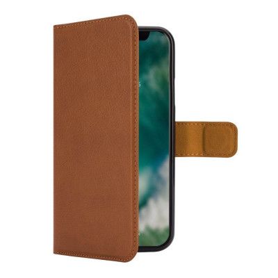 XQISIT Plånboksfodral till iPhone X/Xs light Brun