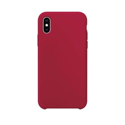 XQISIT Silikon Skal till iPhone X/Xs Merlot Red