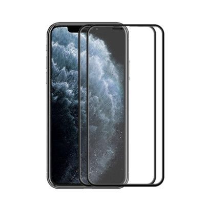 [2-PACK] Härdat Glas Skärmskydd iPhone XS Max / 11 Pro Max - Svart