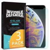 3 X Ringke Invisible Defender Tempered Glass till iPhone XS Max