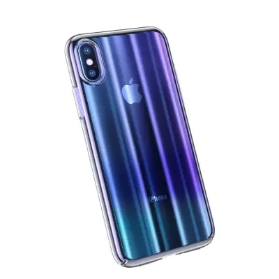 Baseus Aurora Case (iPhone Xs Max)  - Svart/transparent