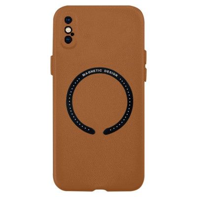 BOOM iPhone XS Max Läderskal Magsafe - Brun