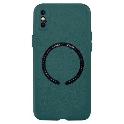 BOOM iPhone XS Max Läderskal Magsafe - Grön