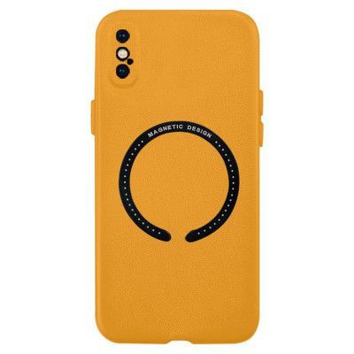 BOOM iPhone XS Max Läderskal Magsafe - Gul