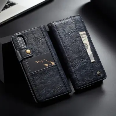 CaseMe Vintage Wallet (iPhone Xs Max) - Brun