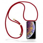 Boom iPhone Xs Max skal med mobilhalsband- Maroon Cord